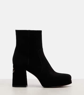 Ankle Boots Fawcette aus Veloursleder | Valentino Garavani