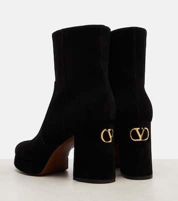 Ankle Boots Fawcette aus Veloursleder | Valentino Garavani