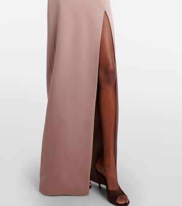 Draped satin bustier gown | Alex Perry