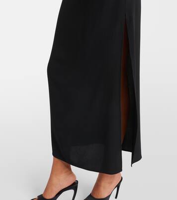 Midikleid aus Crêpe und Tüll | The Attico