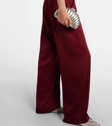 Kyra satin wide-leg pants | Simkhai