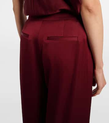 Kyra satin wide-leg pants | Simkhai