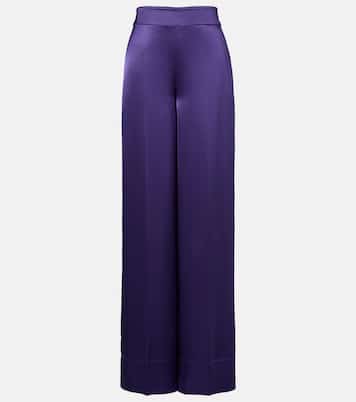 Dijon satin wide-leg pants | Joseph