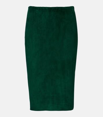 Gilda suede pencil skirt | Stouls