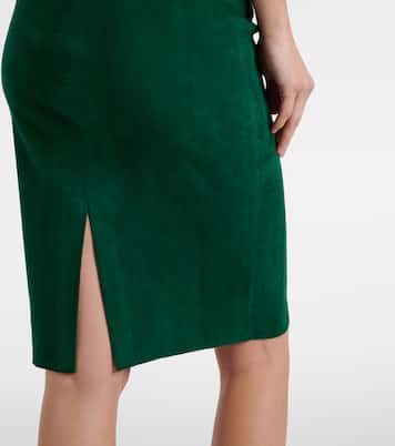 Gilda suede pencil skirt | Stouls