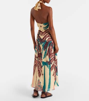 Floral linen midi dress | Johanna Ortiz