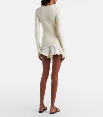 Ruffled cotton shorts | Montce