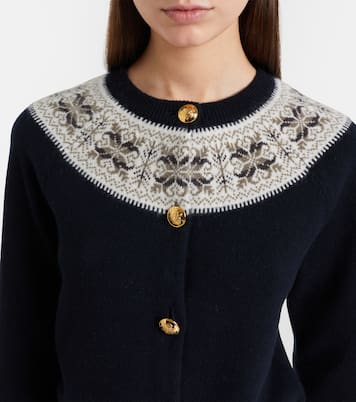 Josefa Fair Isle cashmere cardigan | Nili Lotan