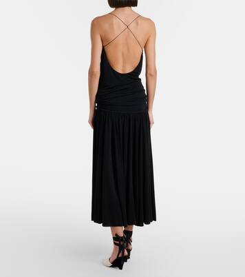 Abiha gathered jersey midi dress | Jacquemus