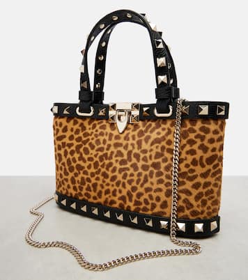 Sac Rockstud en cuir façon poulain | Valentino Garavani