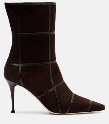 Trulona 90 suede ankle boots | Manolo Blahnik
