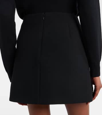 Mini-jupe Double G en crêpe de laine | Gucci