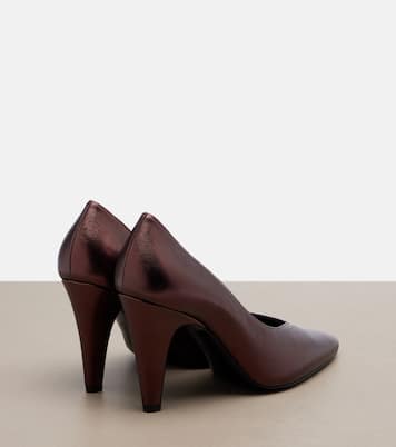 Pumps aus Metallic-Leder | Alaïa