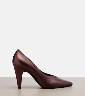 Pumps aus Metallic-Leder | Alaïa