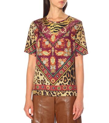 Printed silk top | Etro