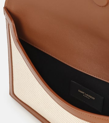 Clutch Uptown in canvas e pelle | Saint Laurent