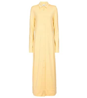 Abito chemisier in jersey stretch | Jil Sander