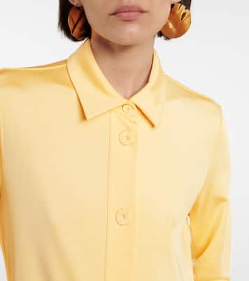 Abito chemisier in jersey stretch | Jil Sander