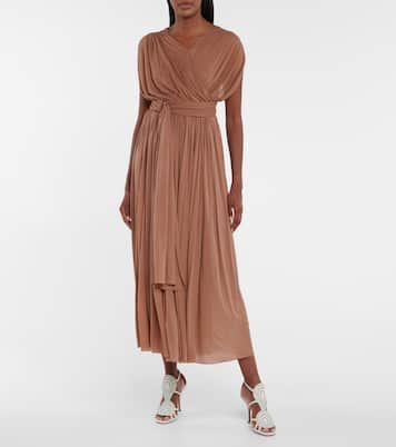 Vestido midi plisado | Alaïa