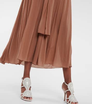 Vestido midi plisado | Alaïa