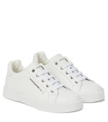 Portofino Light leather sneakers | Dolce&Gabbana Kids