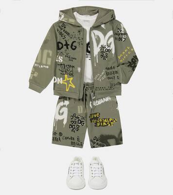 Portofino Light leather sneakers | Dolce&Gabbana Kids