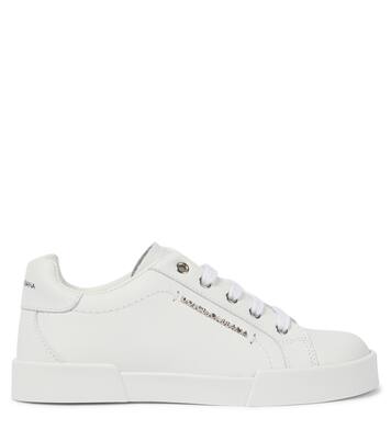 Portofino Light leather sneakers | Dolce&Gabbana Kids