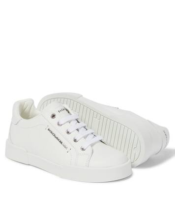 Portofino Light leather sneakers | Dolce&Gabbana Kids
