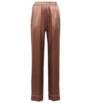 Pantaloni pigiama in raso di seta | Dolce&Gabbana