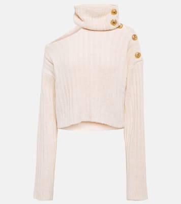 Jersey con aberturas cropped | Balmain
