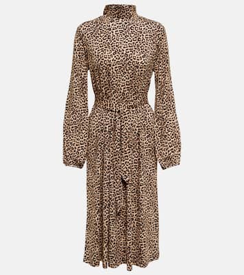 Dorothea leopard-print high-neck midi dress | A.P.C.