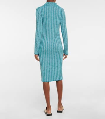 Ribbed-knit wool-blend midi dress | Acne Studios