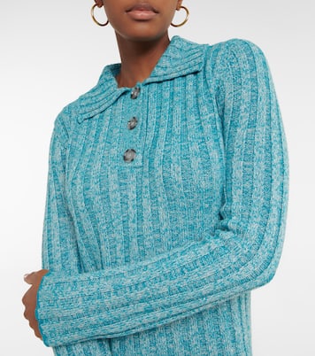 Ribbed-knit wool-blend midi dress | Acne Studios
