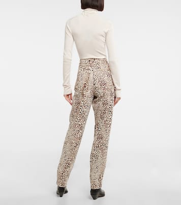 Jeans con stampa leopardata e cintura | Etro