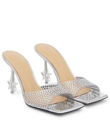 Star crystal-embellished PVC mules | Mach & Mach