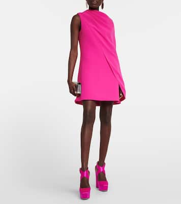 Margareta asymmetrical cape minidress | Safiyaa