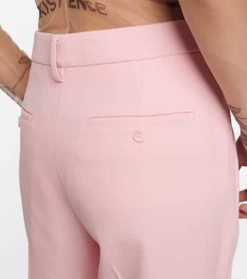 Mid-rise slim wool pants | Burberry