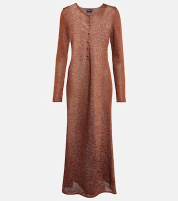 Abito lungo in maglia lamé | Tom Ford