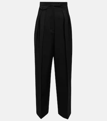 Pantaloni Marcllita in lana e mohair | The Row