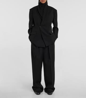 Pantaloni Marcllita in lana e mohair | The Row