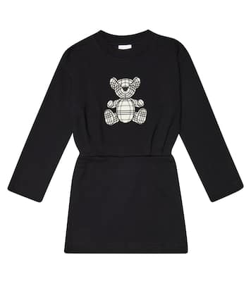 Printed cotton sweater dress | Burberry Kids