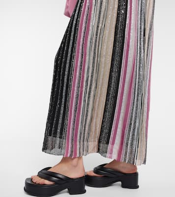 Vestido largo a rayas con lentejuelas | Missoni