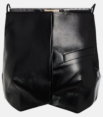 Top cropped Elfi in similpelle | Aya Muse