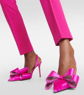 Pumps slingback Le Cadeau 95 in raso | Mach & Mach