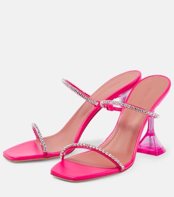Sandali Gilda 95 in PVC con cristalli | Amina Muaddi