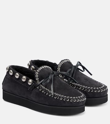 Mocasines Forley de ante con borrego | Isabel Marant