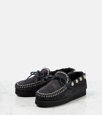 Mocasines Forley de ante con borrego | Isabel Marant