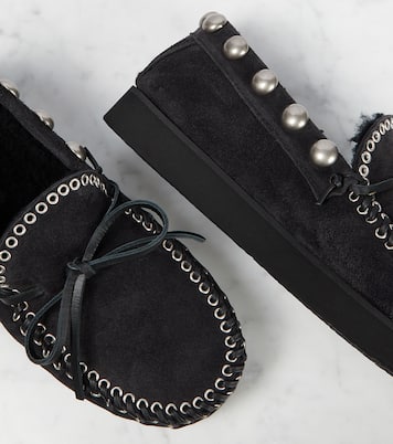 Mocasines Forley de ante con borrego | Isabel Marant