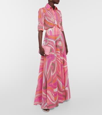 Gonna lunga Marmo in cotone | Pucci
