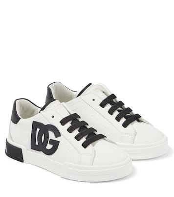 Portofino low-top leather sneakers | Dolce&Gabbana Kids